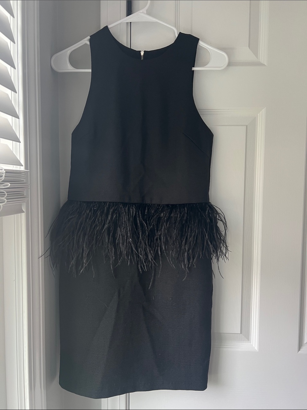 Endless Rose little black peplum dress feathered S
